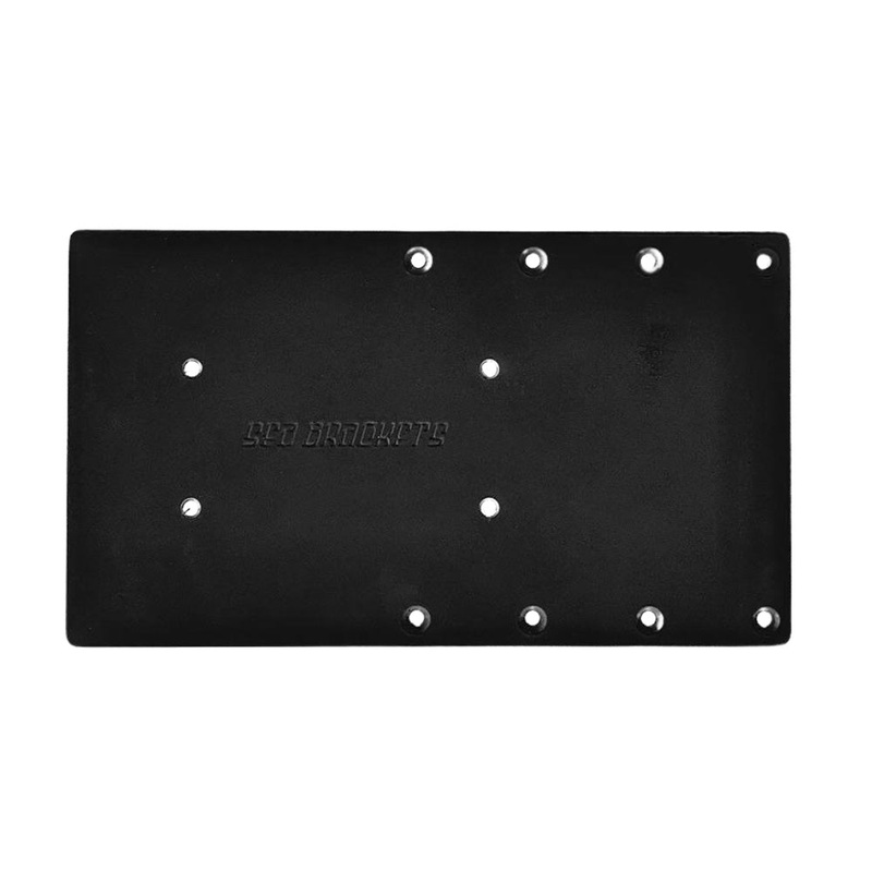 Sea Brackets 14″ Straight Trolling Motor Plate f/Garmin Kraken – Black [SEA2312-BLK]