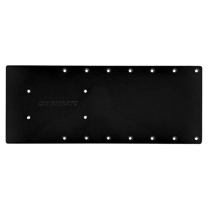 Sea Brackets 20″ Straight Trolling Motor Plate f/Garmin Kraken – Black [SEA2303-BLK]
