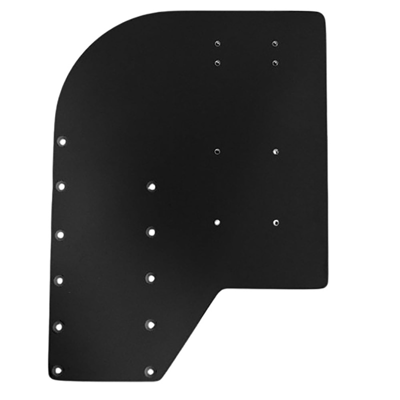 Sea Brackets Small Offset Trolling Motor Plate – Black [SEA2306-BLK]