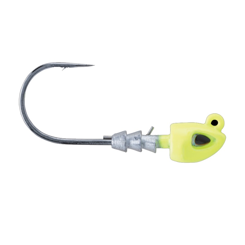 Berkley Fusion19 Swimbait Jighead – 1/0 – 1/8oz – Chartreuse [1504408]