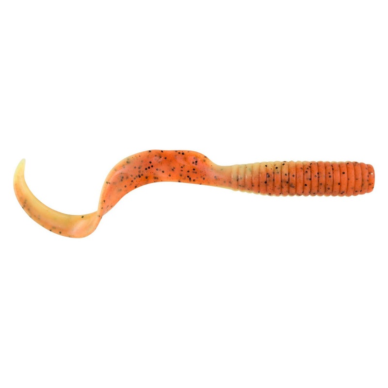 Berkley Gulp! Saltwater Grub – 5″ – Orange Tiger [1509677]
