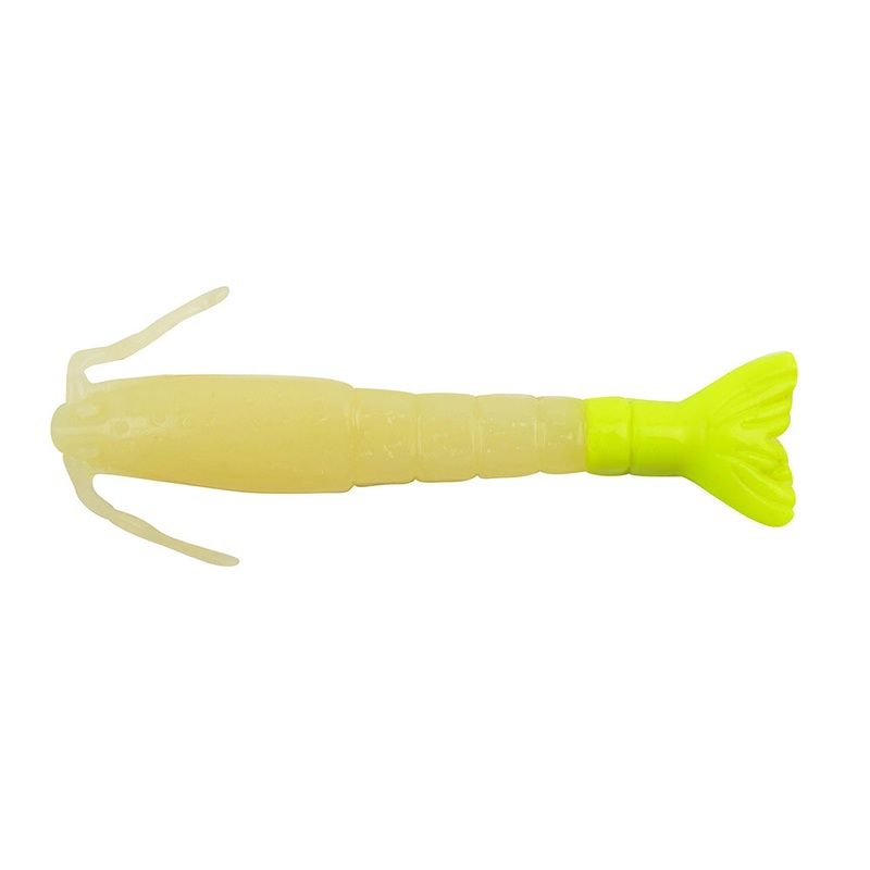 Berkley Gulp! Saltwater Shrimp – 3″ – Glow/Chartreuse [1240004]