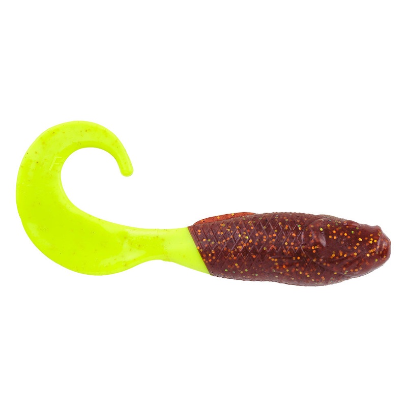 Berkley Gulp! Saltwater Swimming Mullet – 4″ – Root Beer Gold/Chartreuse [1519937]