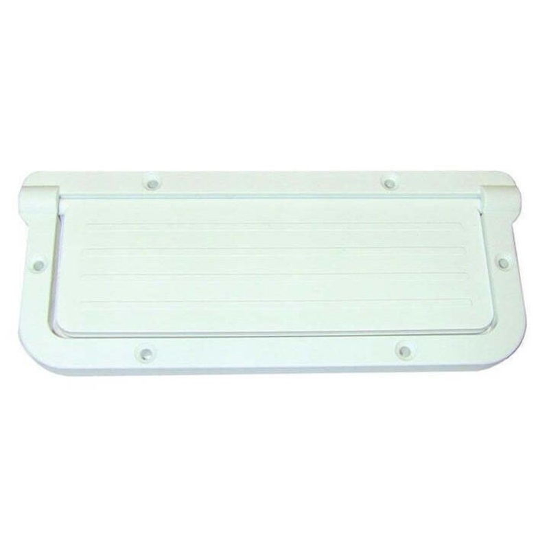 T-H Marine Large Rectangular Scupper – White [LRS-2-DP]