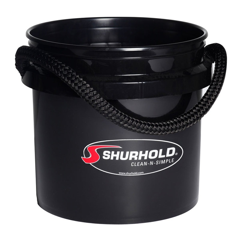 Shurhold Worlds Best Rope Handle Bucket – 3.5 Gallon – Black [2432]