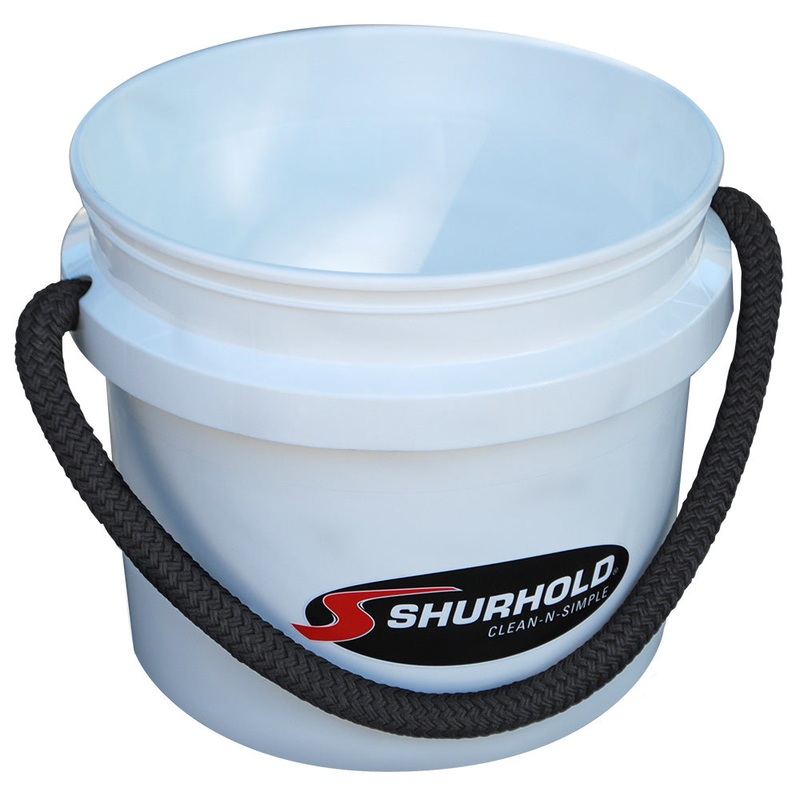Shurhold Worlds Best Rope Handle Bucket – 3.5 Gallon – White [2431]