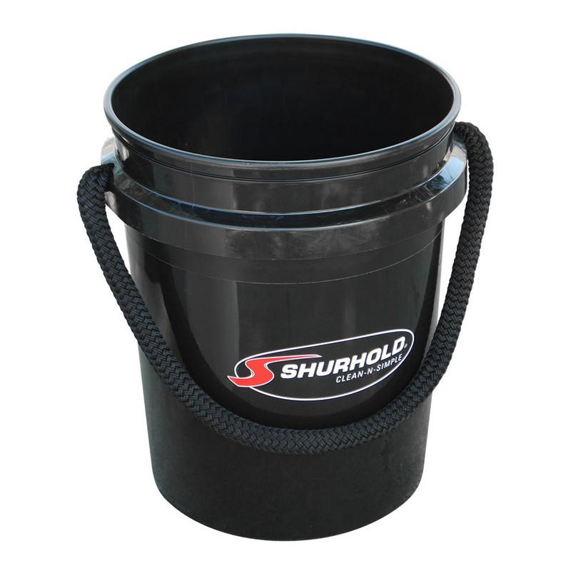 Shurhold Worlds Best Rope Handle Bucket – 5 Gallon – Black [2452]