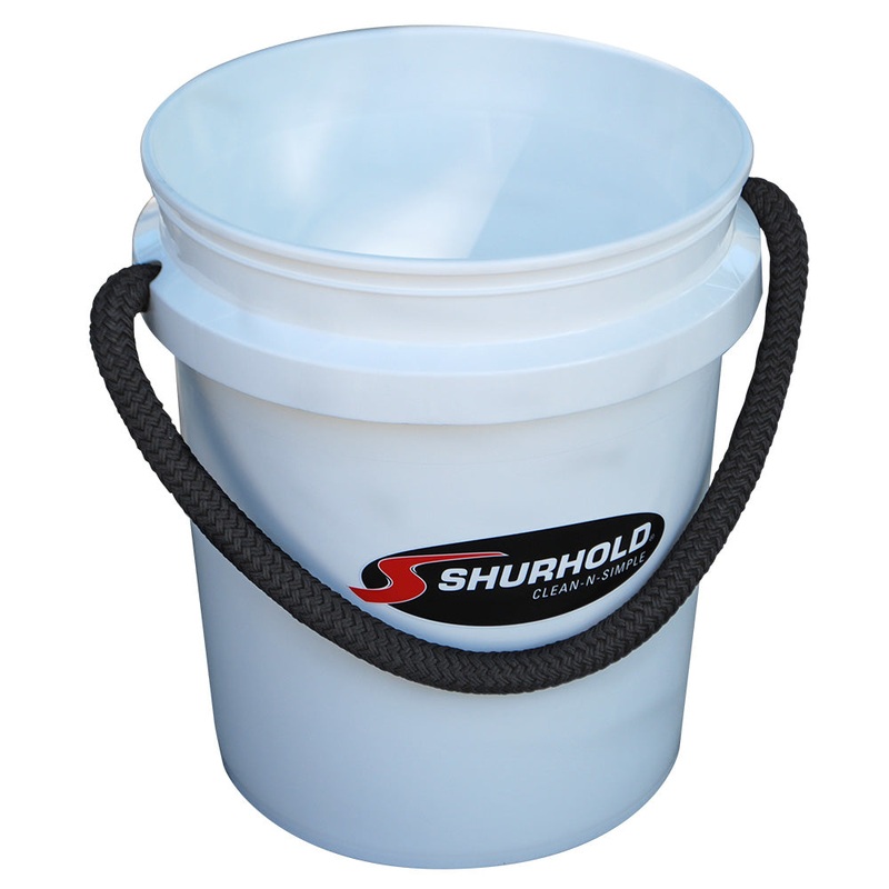 Shurhold Worlds Best Rope Handle Bucket – 5 Gallon – White [2451]
