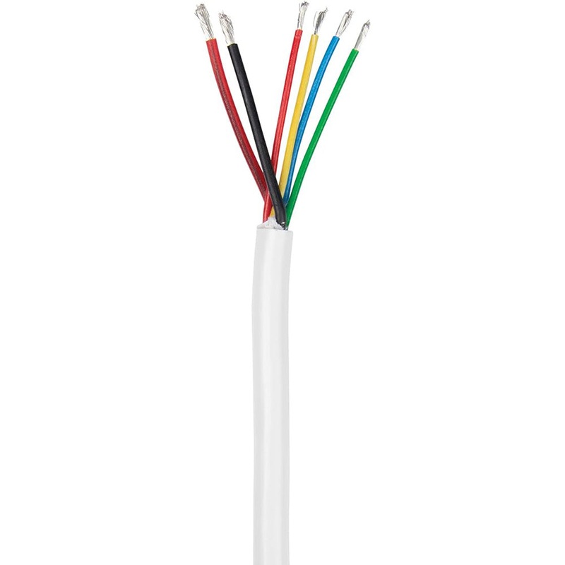 Ancor RGB + Speaker Cable – 18/4 +16/2 Round Jacket – 25′ Spool Length [170002]