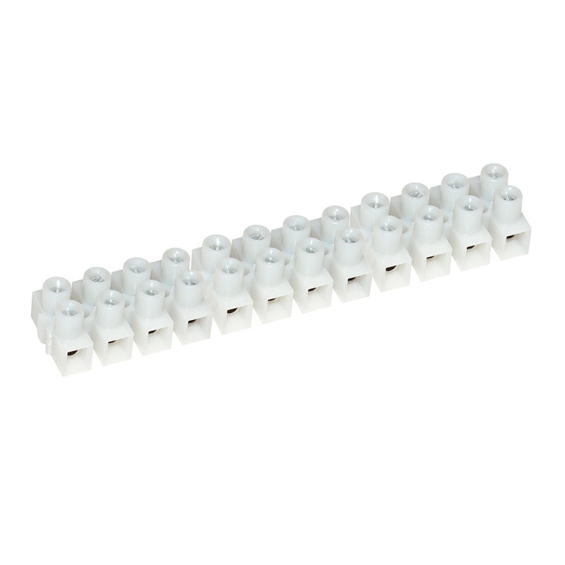 Pacer 20A Euro Style Terminal Block – 12 Gang – 5 Pack [E200-12-5]