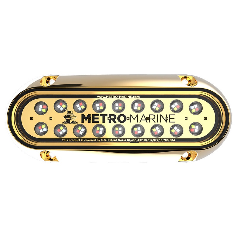 Metro Marine High-Output Elongated Underwater Light w/Intelligent Full Spectrum LEDs – RGBW, 90 Beam [F-BME1-H-FS-90]