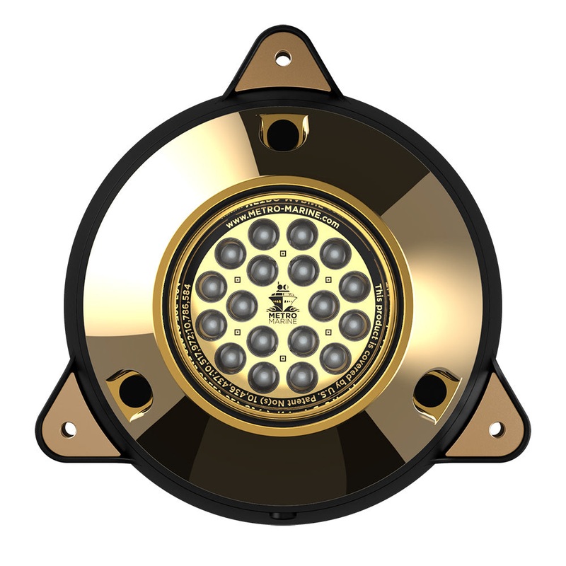 Metro Marine High-Output Surface Mount Underwater Light w/Intelligent Monochromatic LEDs – Blue, 90 Beam [F-SMR1-B3-90]