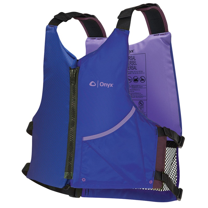 Onyx Universal Paddle PFD Life Jacket – Adult – Blue/Purple [121900-600-004-24]