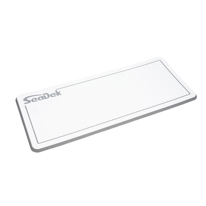 SeaDek Small Helm Pad – White/Storm Grey w/SeaDek Logo [37925-80375]