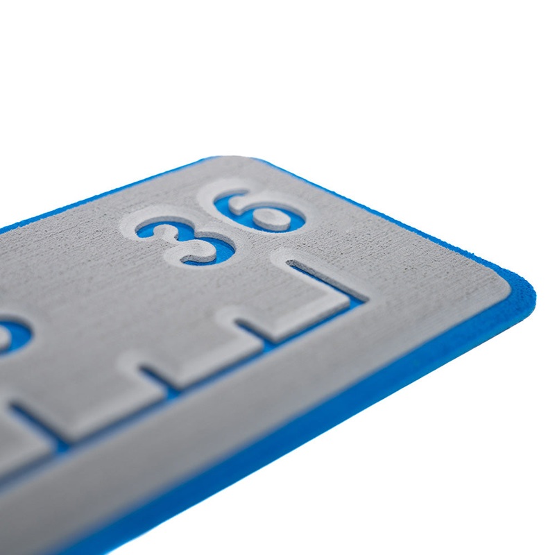 SeaDek 36 Routed Ruler – 6mm – Brushed Texture – Storm Grey/Bimini Blue [53583-18363]