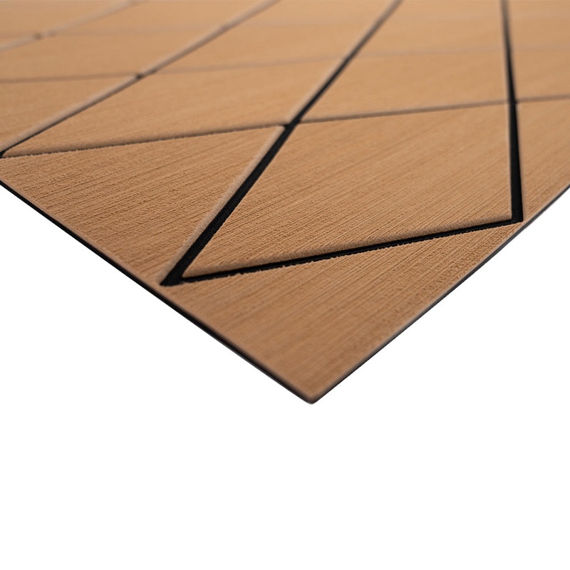 SeaDek 40″ x 80″ 6mm Two Color Diamond Full Sheet – Brushed Texture – Mocha/Black (1016mm x 2032mm x 6mm) [56411-80093]