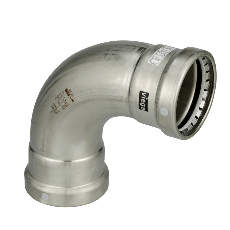 Viega MegaPress 316 FKM 4″ 90 Degree Elbow [98415]