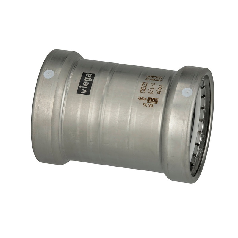 Viega MegaPress 316 FKM 4″ Slip Coupling w/o Stop [98370]