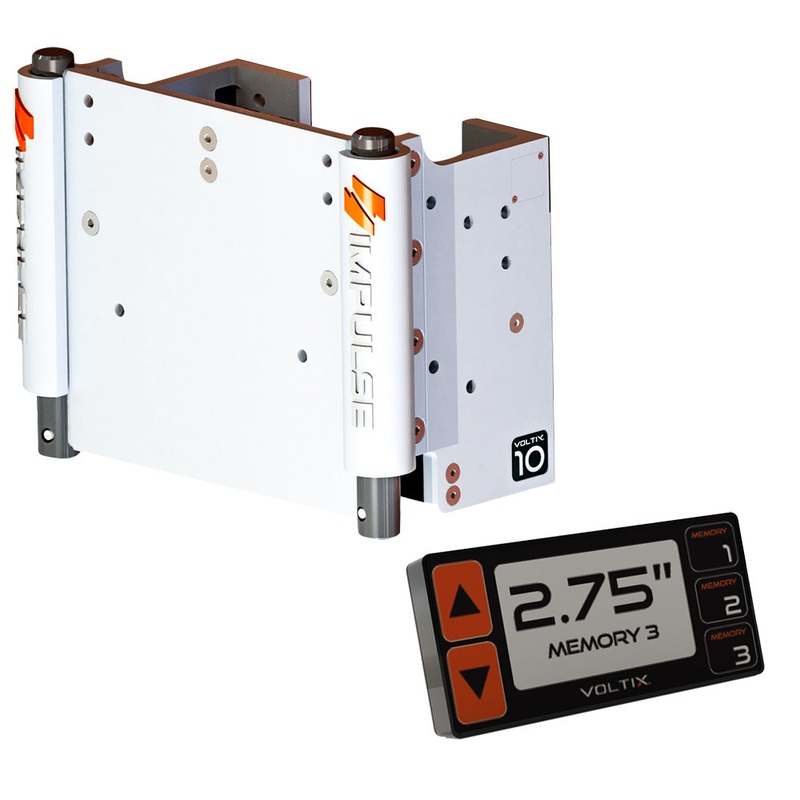 IMPULSE 10″ Set Back Electric Jack Plate w/Smart Control – White Cerakote [75070-W]