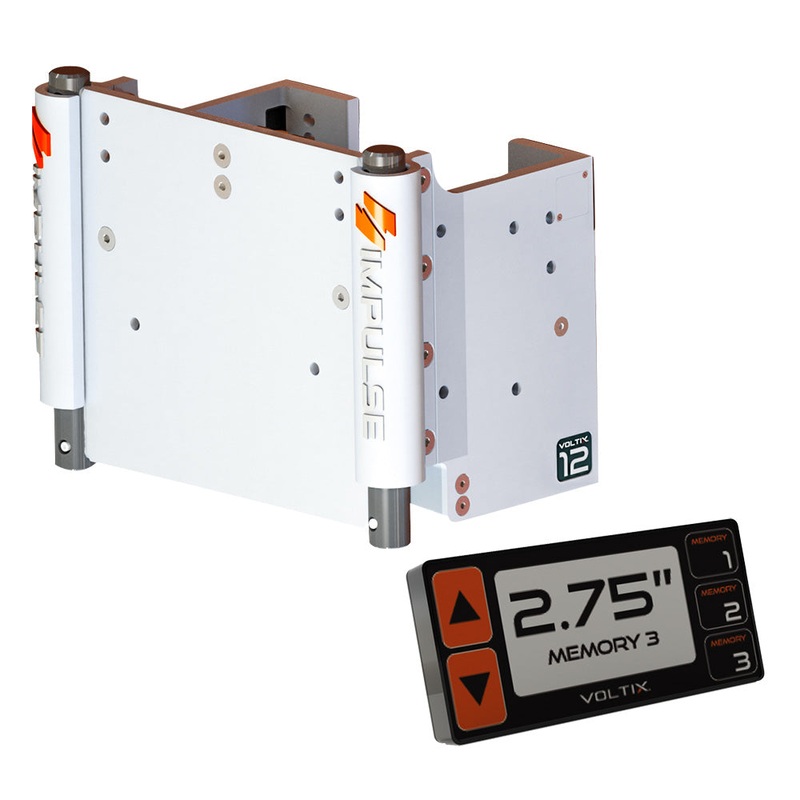 IMPULSE 12″ Set Back Electric Jack Plate w/Smart Control – White Cerakote [75080-W]