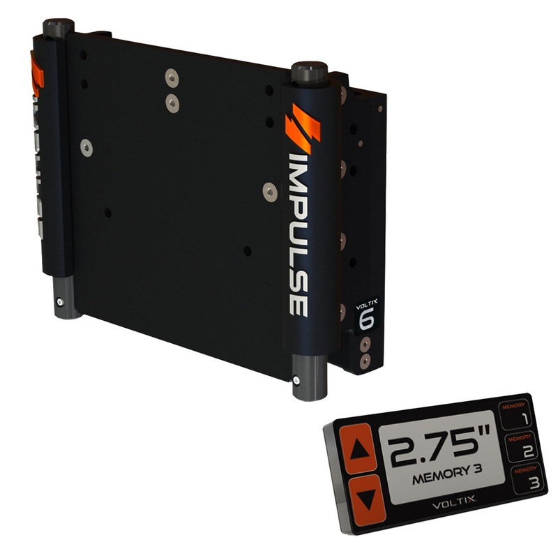 IMPULSE 6″ Set Back Electric Jack Plate w/Smart Control – Black Anodized [75050-B]