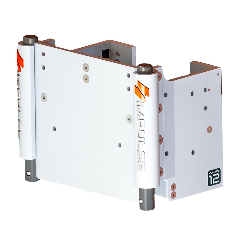 IMPULSE XL 12″ Set Back Electric Jack Plate w/Standard Control – White Cerakote [75083-W]