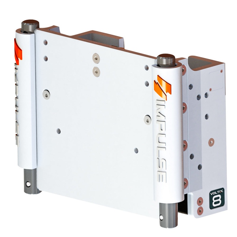 IMPULSE XL 8″ Set Back Electric Jack Plate w/Standard Control – White Cerakote [75063-W]