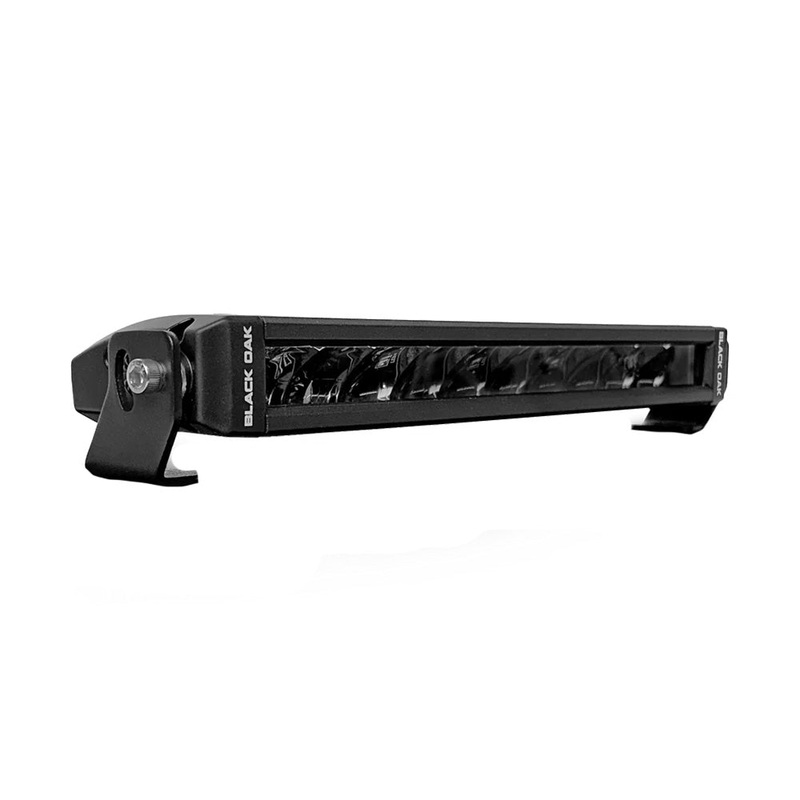 Black Oak Single Row Slim 10″ 150W Dual Color LED Light Bar – White  Yellow – Combo Beam [10C-AW]