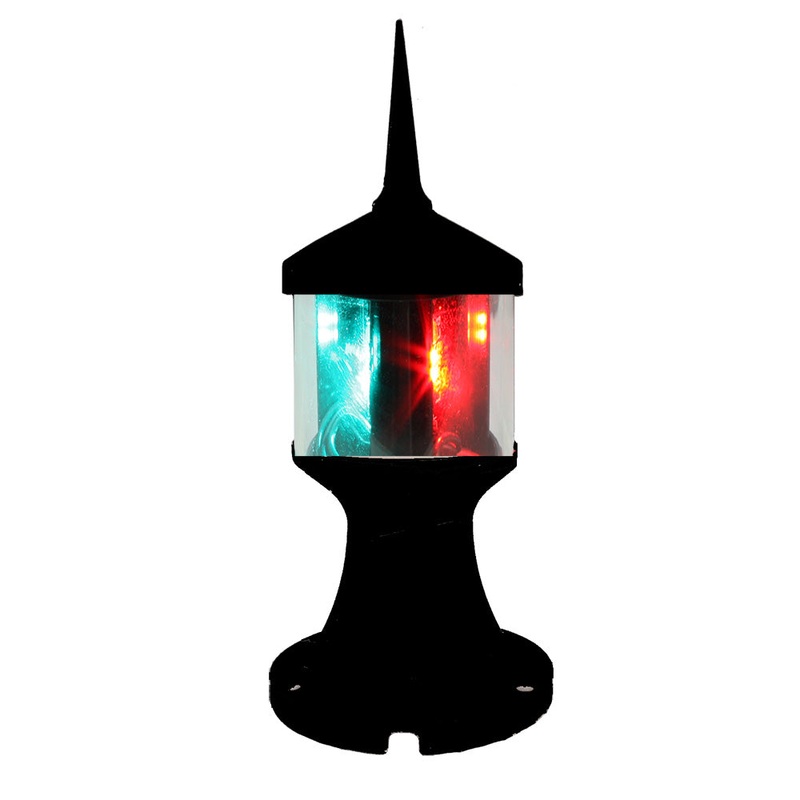 Lunasea Tri-Color/Anchor Zero Emission Light Fixture – 12V – Black [LLB-73BK-01-BB]