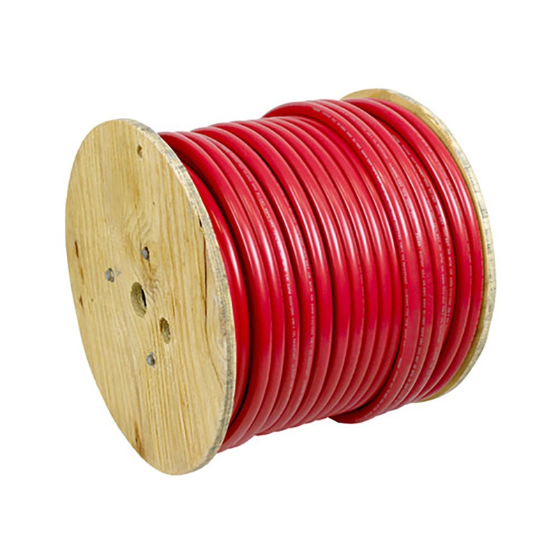 Pacer Red 1/0 AWG Battery Cable – 250′ [WUL1/0RD-250]