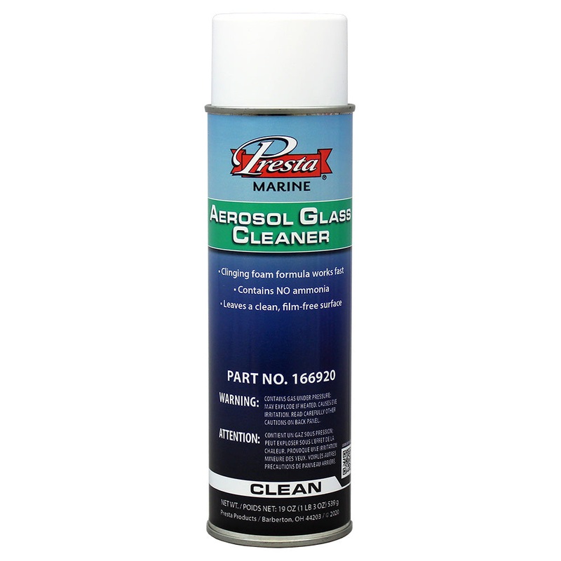 Presta Marine Ammonia Free Aerosol Glass Cleaner – 19oz [166920]