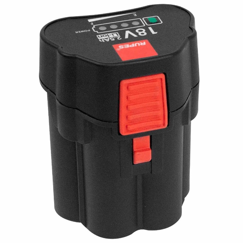 RUPES HLR75 Mini Rechargeable Power Pack – 18V, 2.5AH [9HB180LT]