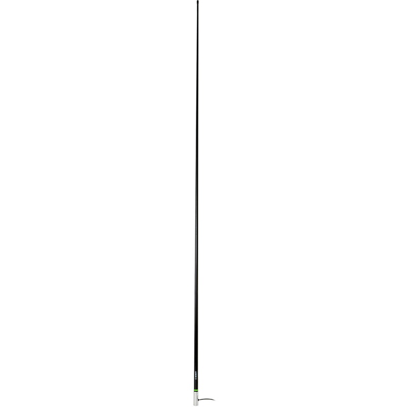Scout 8′ Black VHF Antenna 6dB Heavy Stainless Steel Ferrule w/6M RG-8x Includes PL-259 Heavy Duty Offshore Antenna KS-43 [PF AN NVHF00021T]