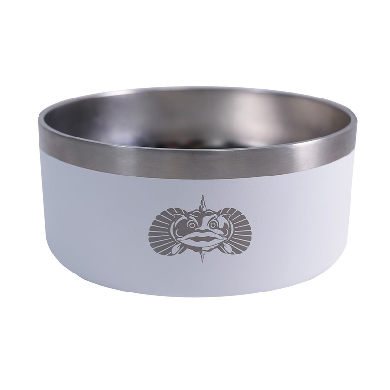 Toadfish Non-Tipping Dog Bowl – White [1052]