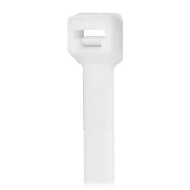 Pacer 8″ Cable Tie – Natural Color – 50lb Tensile Strength – 2″ Bundle Diameter – 100 Piece Bag [CT2S-100]