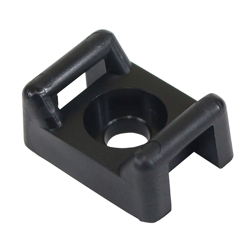Pacer Screw Down Cable Tie Mount – #10 Screw Mount Method – Black – 100 Pack [CTM3S10BK-100]