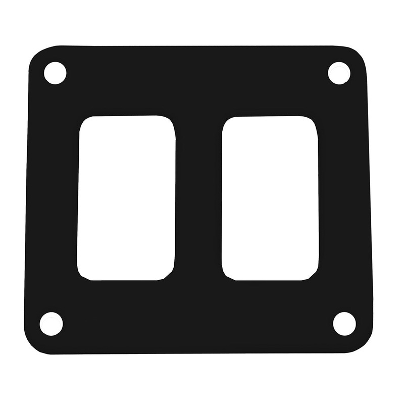 Pacer Switch Panel – 2 Switch  1 Row – 3″ x 2.75″ – Black Powder Coated Aluminum [PSC-21-BK]