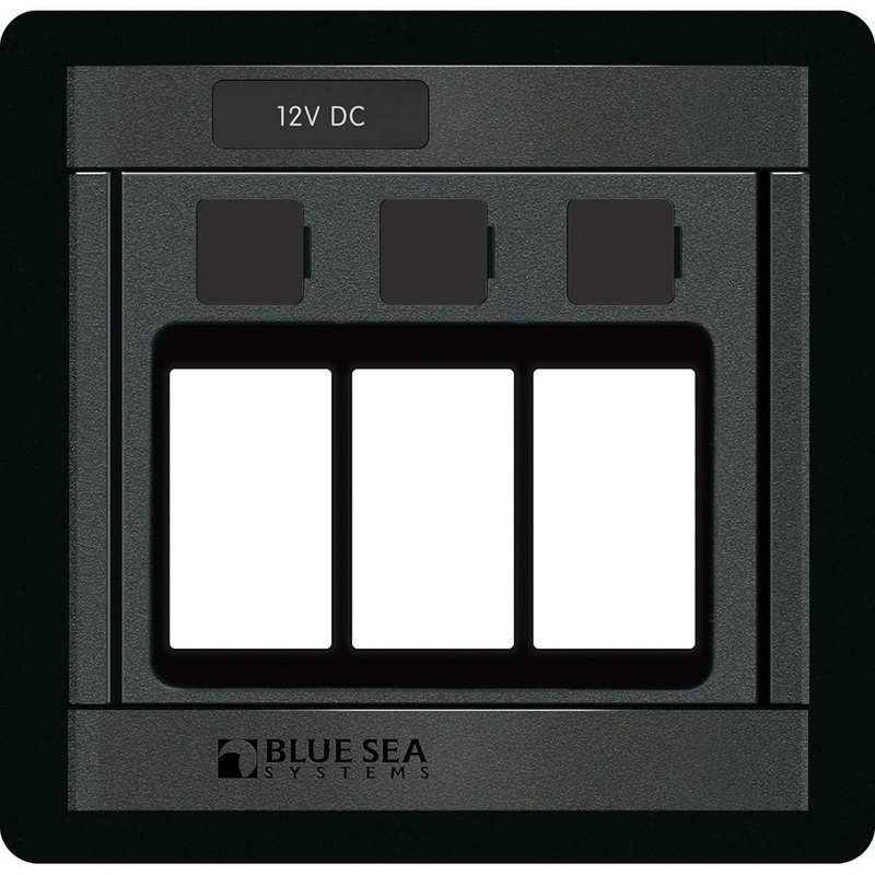 Blue Sea 1520 Remote Control Switch – 360 Panel – 3 Blank [1520]
