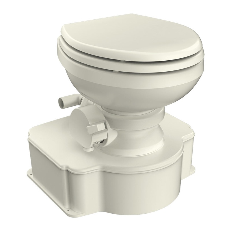 Dometic Bone M65 Marine Gravity Toilet – Elongated Seat Size w/Foot Pedal [312500003]