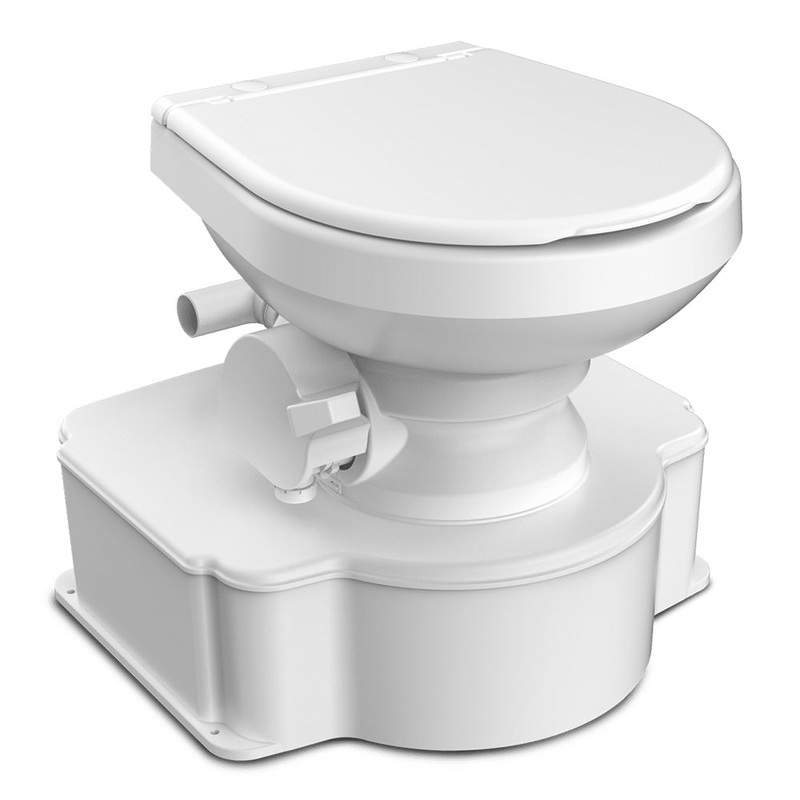 Dometic White M65 Marine Gravity Toilet – Standard Seat Size w/Foot Pedal [312070001]