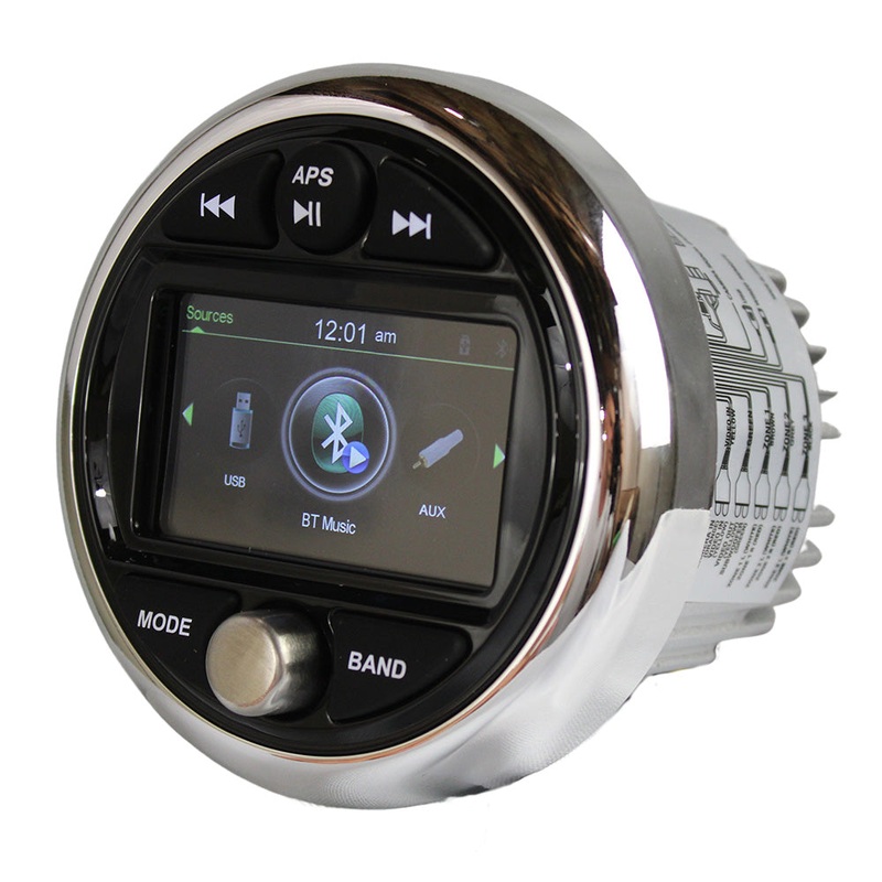 Banshee Marine 3″ Gauge Style Radio w/Bluetooth [BAR-SU3-1]