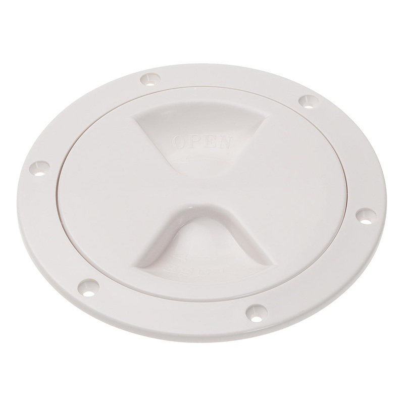 Barton Marine Screw Inspection Cover – 6″ (103mm) – White [40040]