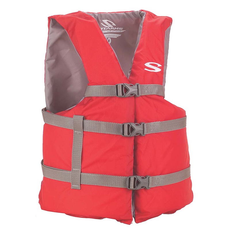 Stearns PFD 2001 Adult Boat Universal Red Display f/Adults Over 90lbs – Chest Size Of 50″ [2160925]