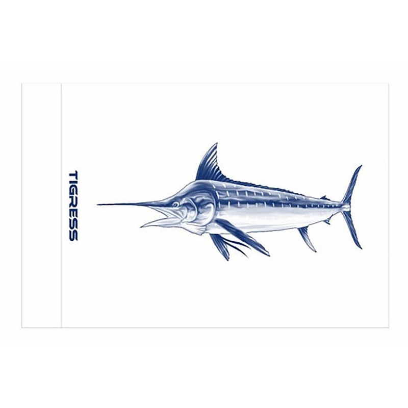 Tigress White Marlin Release Flag – 12″ x 18″ [88421]