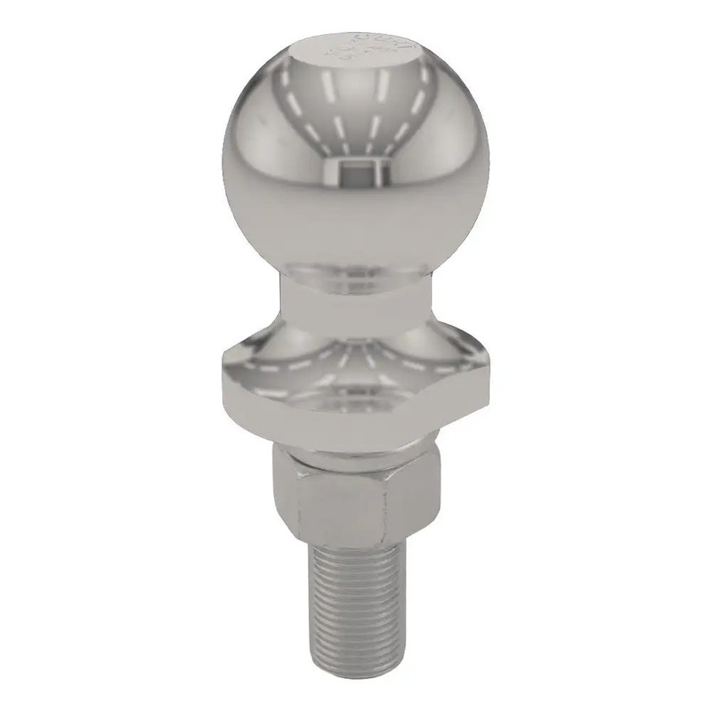 CURT 1-7/8″ Trailer Ball – 3/4″ x 2-1/8″ Shank – 2,000 lb. Capacity – Stainless Steel [40080]