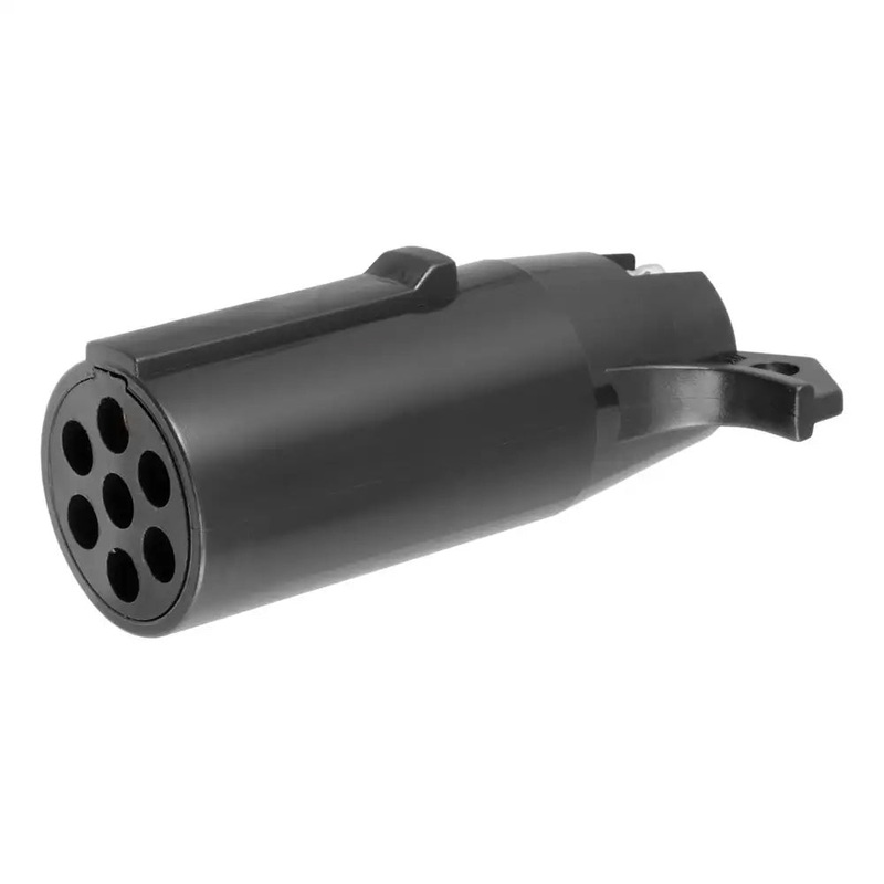 CURT Electrical Adapter – 7 Way Round Vehicle to 4 Way Flat Trailer [57041]