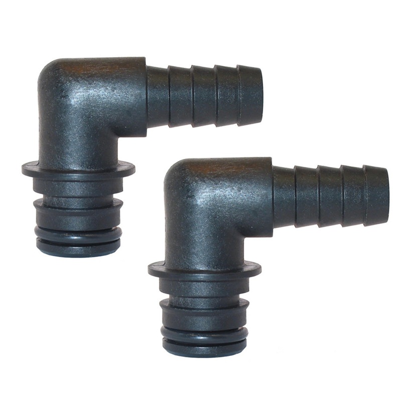 Jabsco Port Kit 90-Degree Elbow 1/2″ Hose Fitting – Pair [30651-1000]