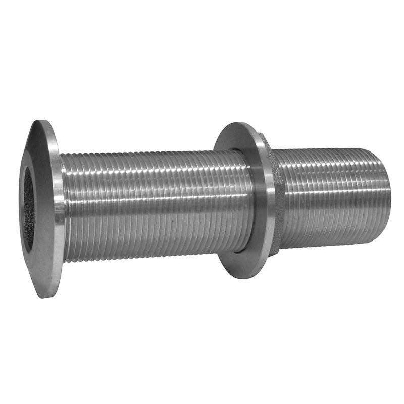 GROCO 1-1/2″ Stainless Steel Extra Long Thru-Hull Fitting w/Nut [THXL-1500-WS]