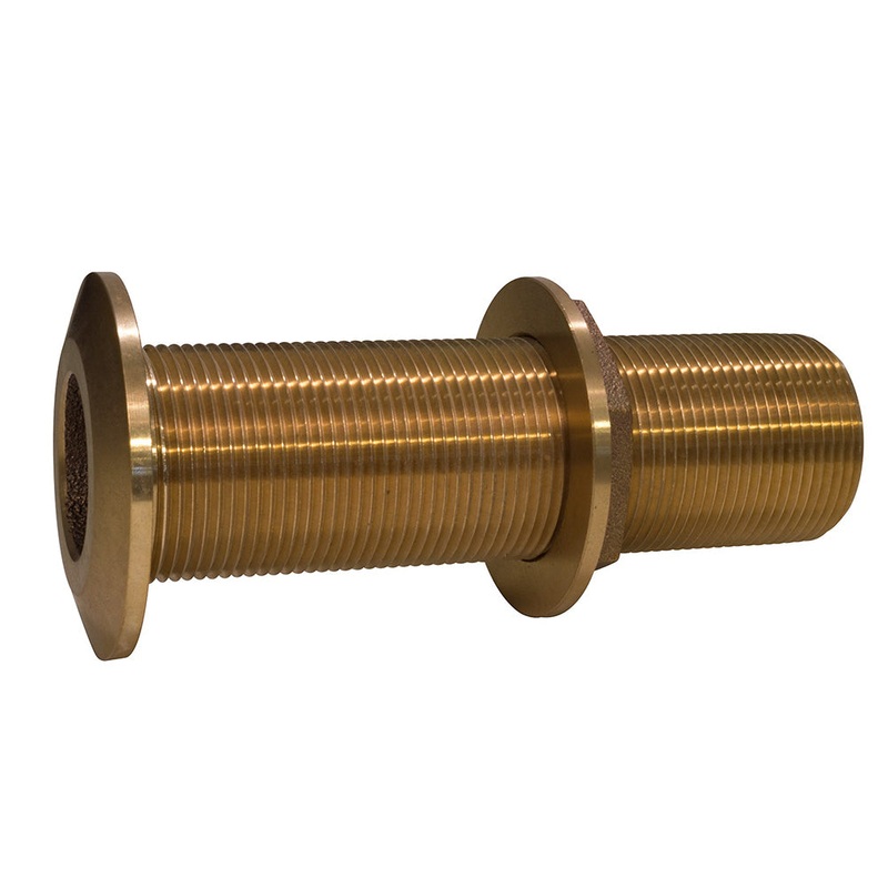 GROCO 1″ Bronze Extra Long Thru-Hull Fitting w/Nut [THXL-1000-W]