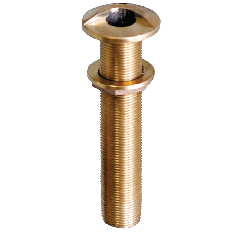 GROCO 3/4″ Bronze Extra Long High Speed Thru-Hull Fitting w/Nut [HSTHXL-750-W]